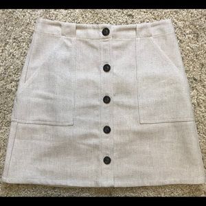 Cream tweed skirt